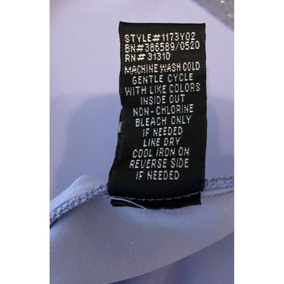 BCX Sparkly Purple Party Dress Straps Midi Size 5 - Picture 5 of 10